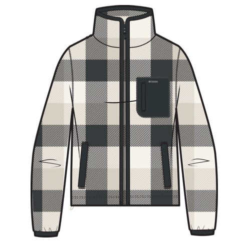Maglia orsetto zip lunga  West Bend™ II  stampata in sherpa da donna 