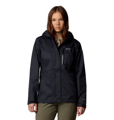 Carica immagine in Galleria Viewer, Giacca impermeabile COLUMBIA da hiking Pouring Adventure™ III da donna NERO 
