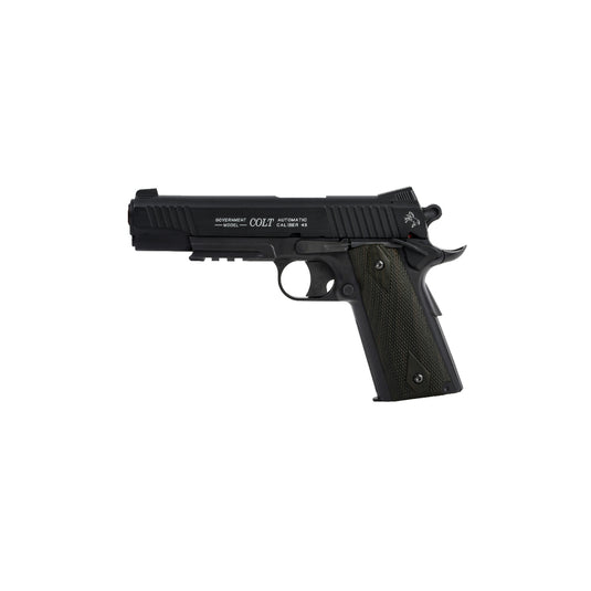 colt rail gun nero opaco culatta metallo fissa 6mm 15bbs e=<1 j max/c6 