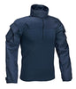 DEFCON5 Defcon 5 cool combat shirt in cotone elasticizzato colore blu navy