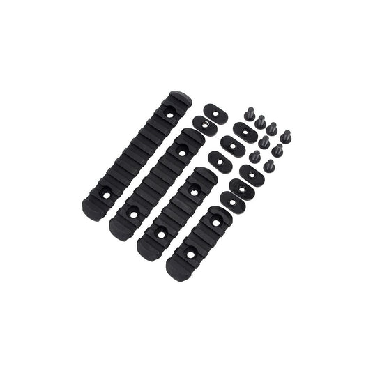 element set 4 slitte 20mm in polimero nere (el-ex254) 