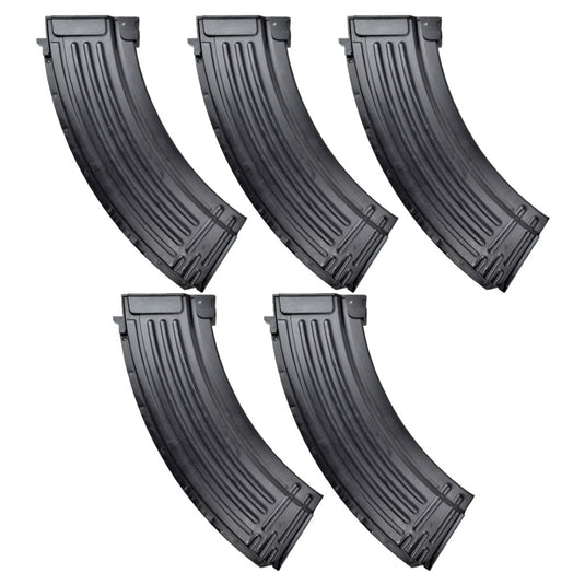 e&l set 5 caricatori mid-cap 120 colpi in metallo serie ak neri 