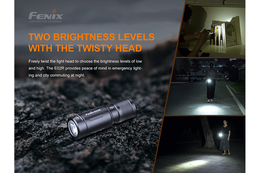 FENIX E02R  luce portachiavi - 200 lumen 