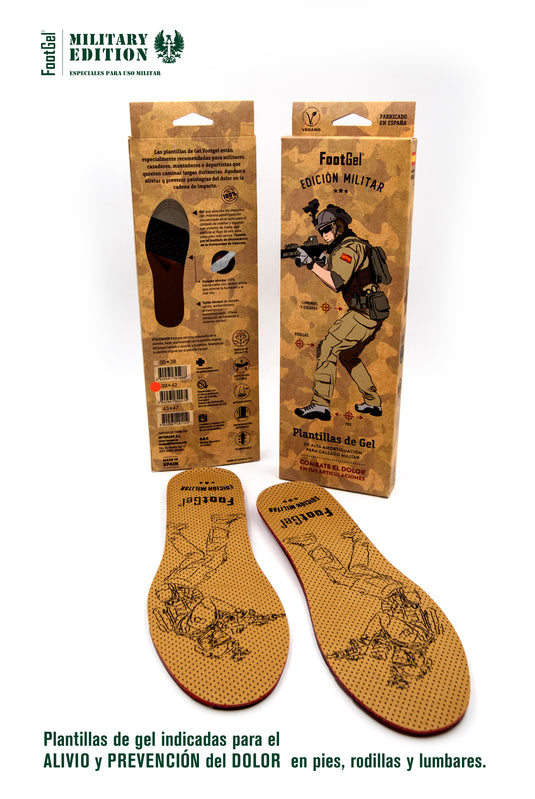 Solette in gel military e police tactical foot 