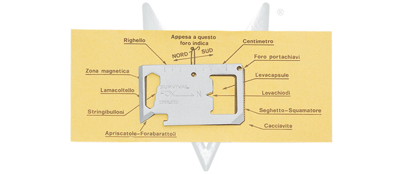 Load image into Gallery viewer, piastrina survival inox fox 

