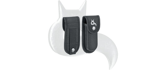 black fox multiuso pocket boss stainless stell with black nylon pouch 