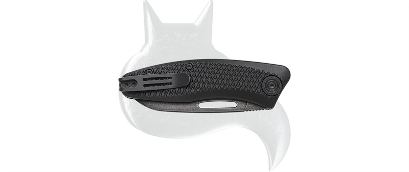 Load image into Gallery viewer, black fox feresa folding knife design by grigorii matveev 
