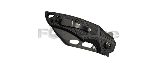 fox edge atrax 1 black g10 handle stone washed blade 
