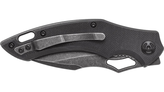 SPARROW G10  handle stone washed blade BLACK 