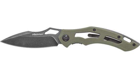 SPARROW G10 handle stone washed blade OD GREEN 