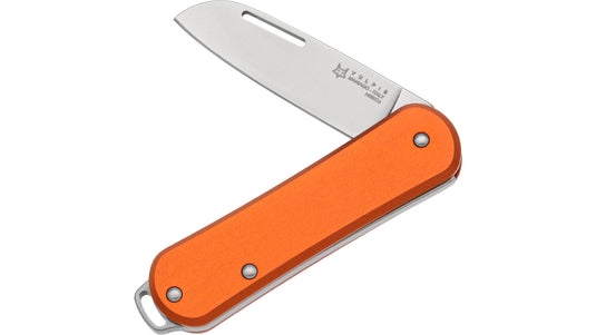FOX Knives MINI VULPIS   - manico alluminio anodizzato liscio lama inox n690co arancio 
