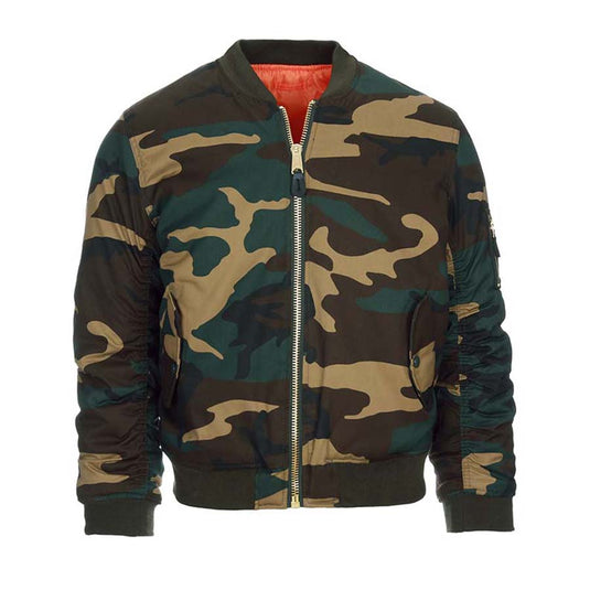 giacca bomber ma1 bambino camouflage 