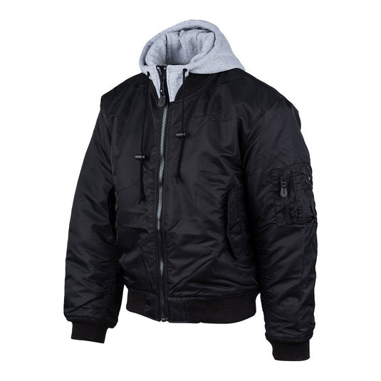 MA-1 Hooded Bomber Jacket NERO 