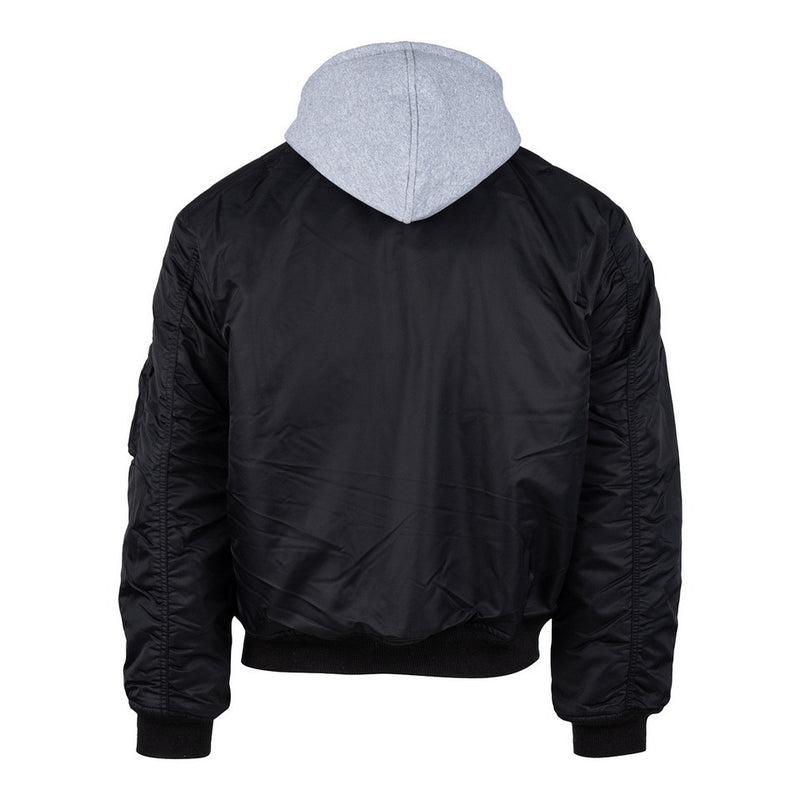 Carica immagine in Galleria Viewer, MA-1 Hooded Bomber Jacket NERO 
