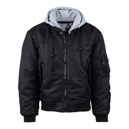 MA-1 Hooded Bomber Jacket NERO 