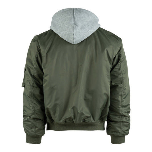 MA-1 Hooded Bomber Jacket VERDE 