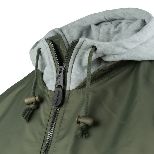 MA-1 Hooded Bomber Jacket VERDE 