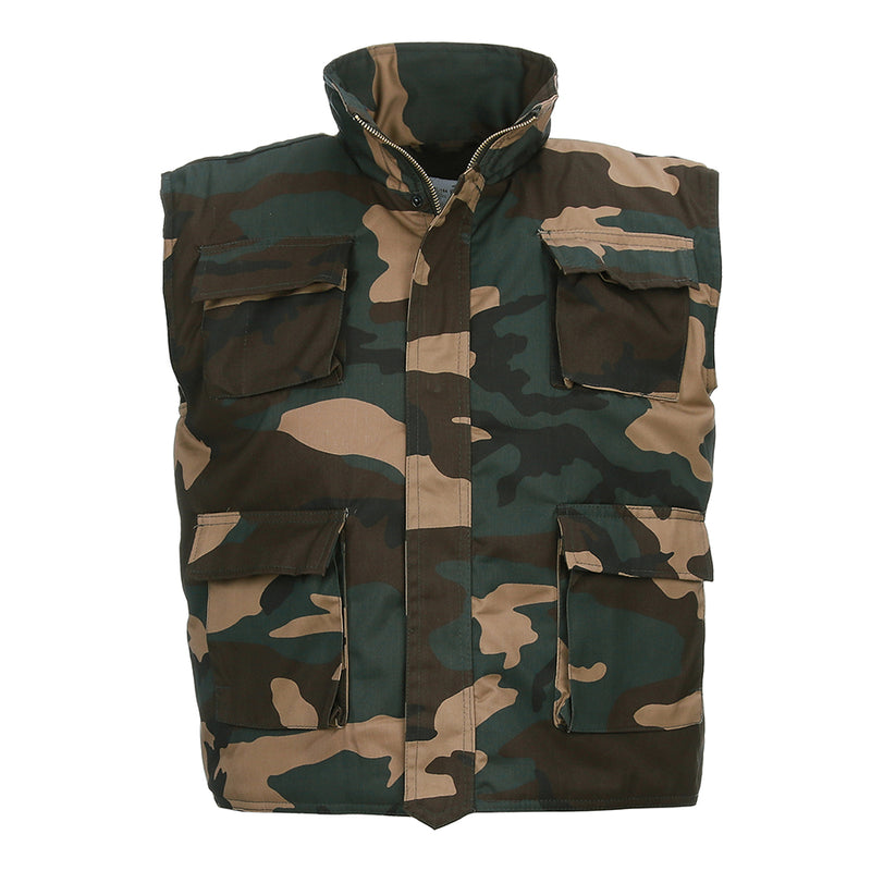 Load image into Gallery viewer, gilet imbottito bambino camouflage multitasca 
