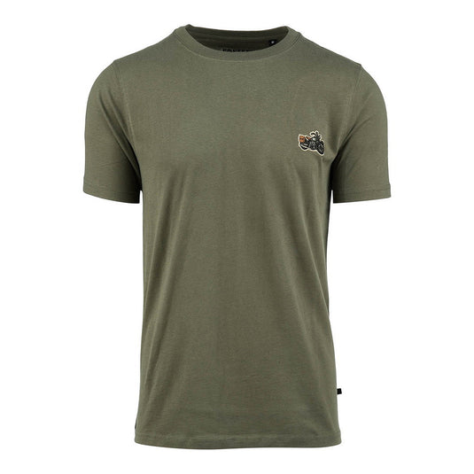 T-shirt stampata  Liberator WLA fronte retro VERDE OLIVA 