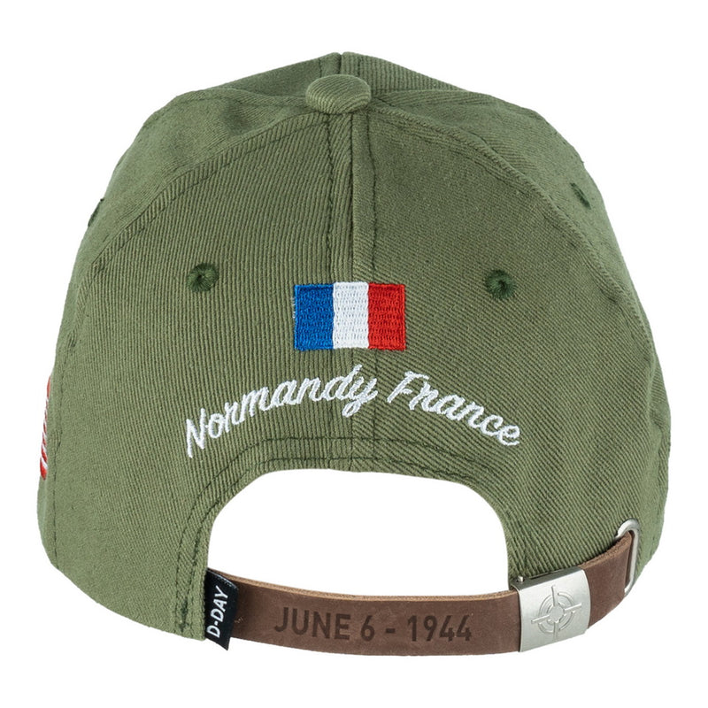 Load image into Gallery viewer, Cappellino da baseball sbarco in normandia D-Day 1944 VEDE OLIVA<BR/> 
