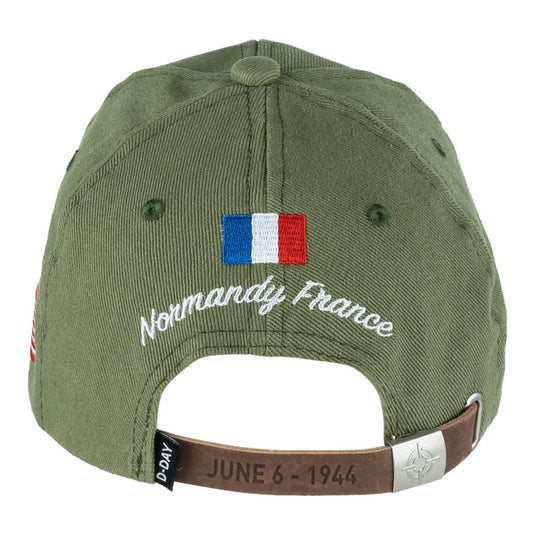 Cappellino da baseball sbarco in normandia D-Day 1944 VEDE OLIVA<BR/> 