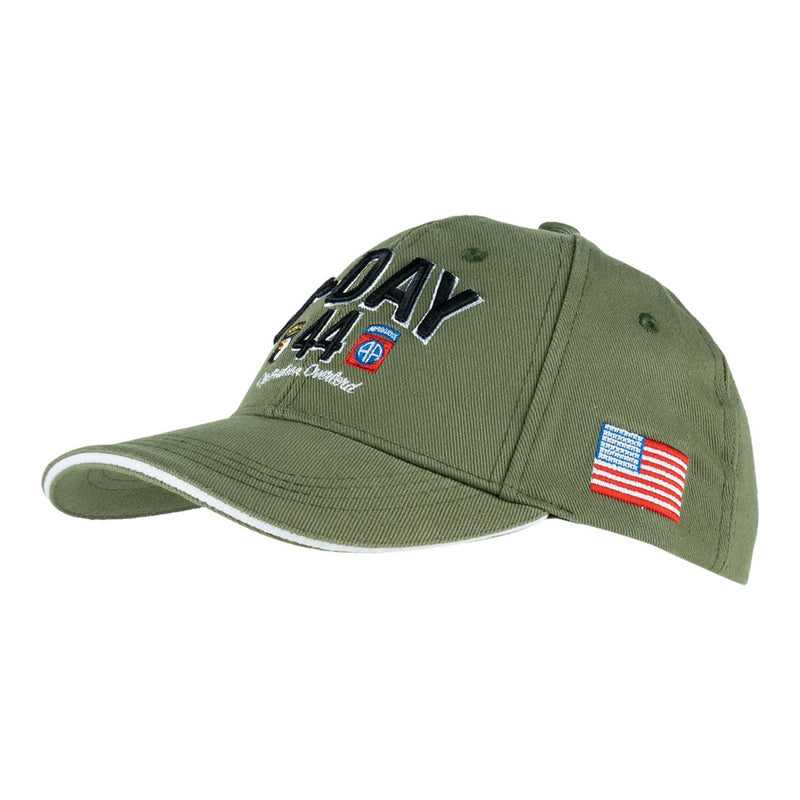 Load image into Gallery viewer, Cappellino da baseball sbarco in normandia D-Day 1944 VEDE OLIVA<BR/> 
