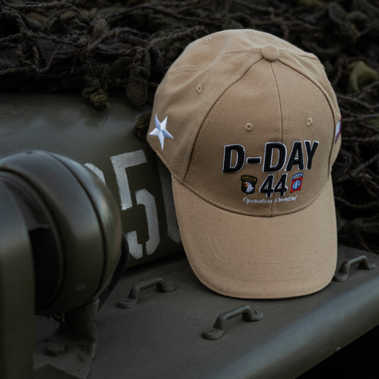 Cappellino da baseball sbarco in normandia D-Day 1944 VEDE OLIVA<BR/> 