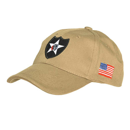 Baseball cap US 2nd Infantry division sabbia 