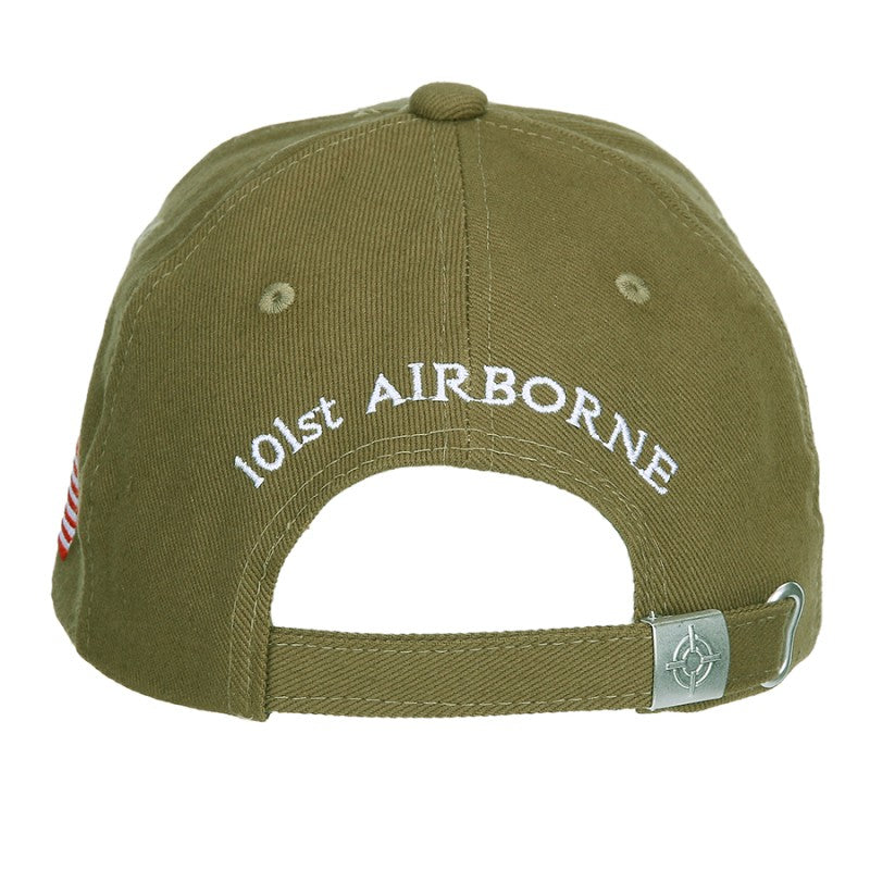 Carica immagine in Galleria Viewer, Cappellino baseball ricamato 101° AIRBORNE. VERDE OLIVA 
