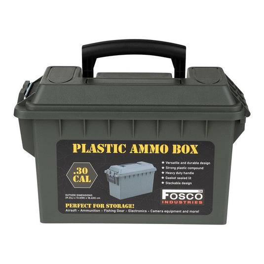 Scatola di munizioni in plastica calibro .30mm Verde Oliva<BR/> 