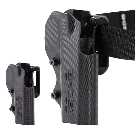 ghost civilian holster fondina per uso sportivo in colore nero 