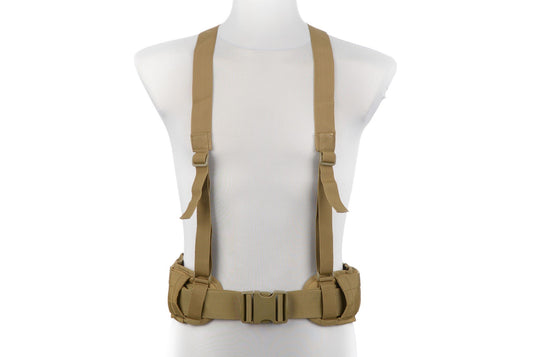 CINTURONE MOLLE + BRETELLE COLORE TAN 