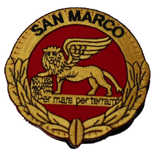 DISTINTIVO RICAMATO CON VELCRO SAN MARCO M.M. 