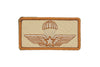 GRADI Ricamo brevetto paracadutista militare con stella 8,5x4,5 cm desert