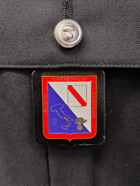 Distintivo Carabinieri legione CAMPANIA con pendif in pelle 