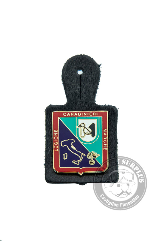 Distintivo Carabinieri legione MARCHE con pendif in pelle<BR/><BR/> 