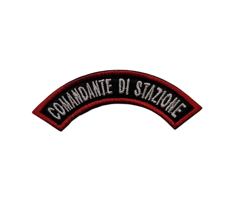 Carica immagine in Galleria Viewer, Etichetta estiva Carabinieri COMANDANTE DI STAZIONE  ricamata con velcro 

