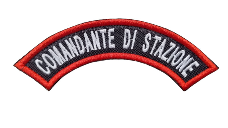 Carica immagine in Galleria Viewer, Etichetta Carabinieri COMANDANTE DI STAZIONE ricamata con velcro 
