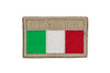 GRADI Patch Bandiera italiana rettangolare con velcro base sabbia desert