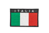 GRADI Patch Bandiera italiana alta visibilita' rettangolare con velcro base nero