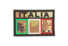 GRADES Rectangular Italian flag patch with vegetated velcro base