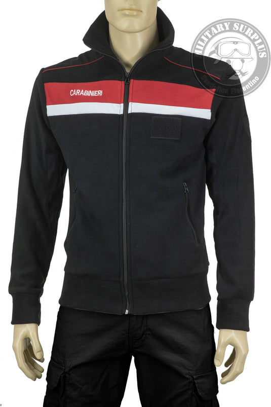 Maglia in pile con zip ricamata CARABINIERI modello Radiomobile 