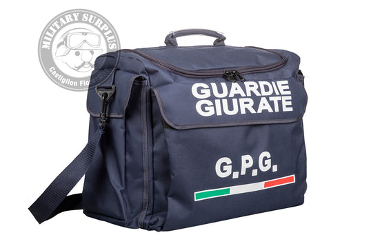 Borsone Guardie Giurate in cordura blu con tracolla 