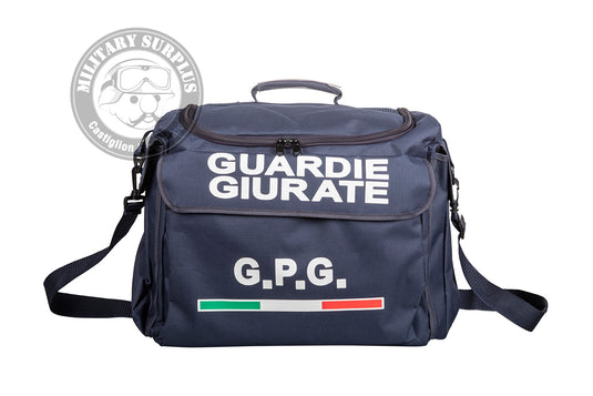 Borsone Guardie Giurate in cordura blu con tracolla 
