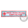 EMBROIDERED RANKS military corps with velcro, WHITE