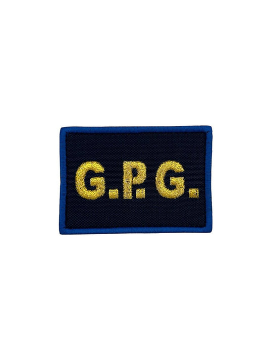 Toppa con velcro GPG guardia giurata 7x5cm 