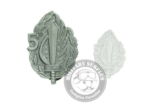 Distintivo BATTAGLIONE paracadutisti Folgore 5° EL ALAMEIN  spilla  BRUNITA 