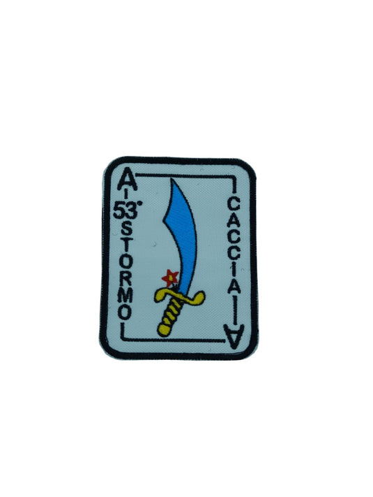 Patch ricamo 53° STORMO  Aereonautica Militare con velcro 