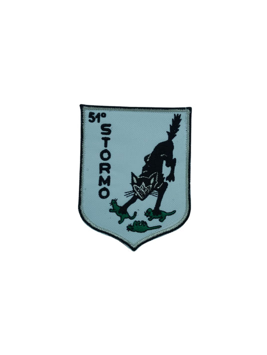 Patch ricamo 51° STORMO  Aereonautica Militare con velcro 