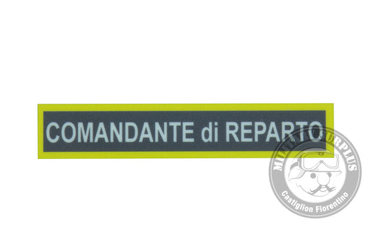 Targhetta COMANDANTE di REPARTO GdF 